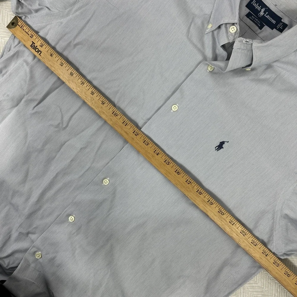 Polo Ralph Lauren Shirt Mens Large McMeel Long Sleeve‎ Button Down Oxford Stripe